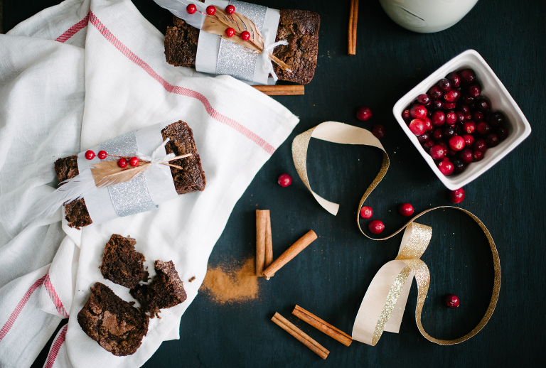 Chocolate Cinnamon Cranberry bread-9