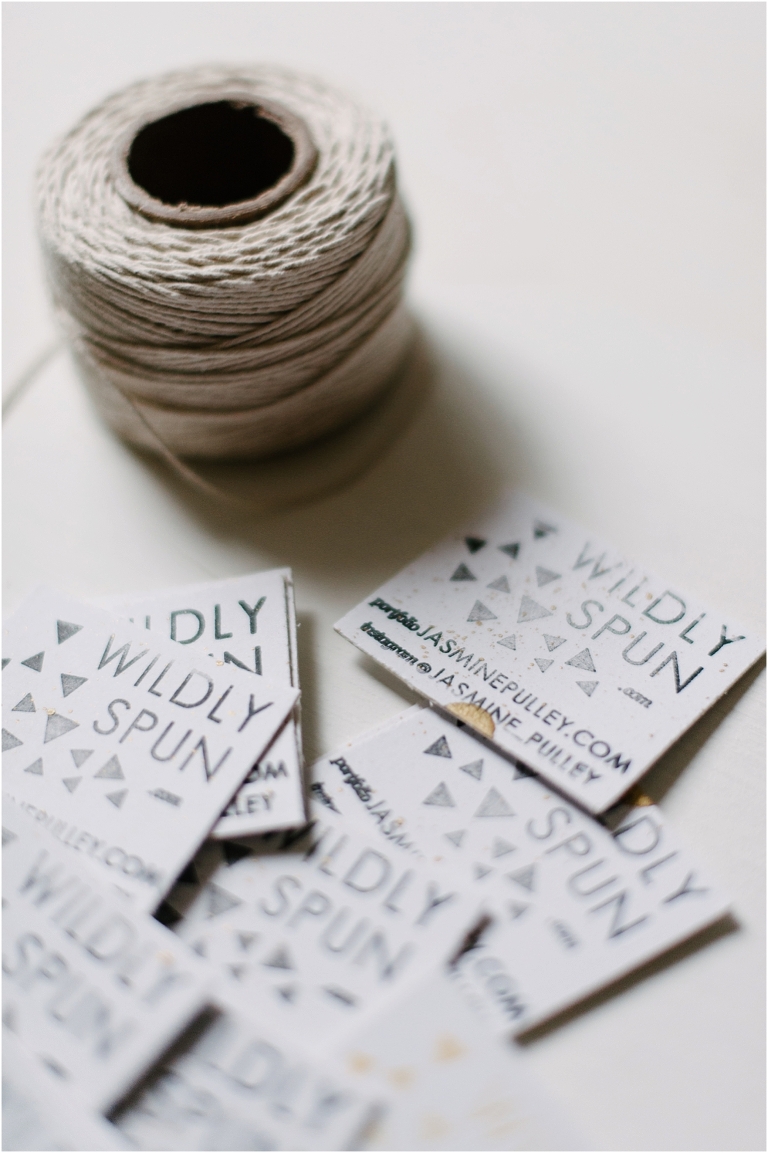 hand stamped business cards | wildlyspun blog | images by Jasmine Pulley -3