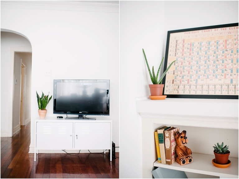 Jasmine Pulley Humboldt Park Apartment Living Room Tour Vintage Midcentury Modern Style -6