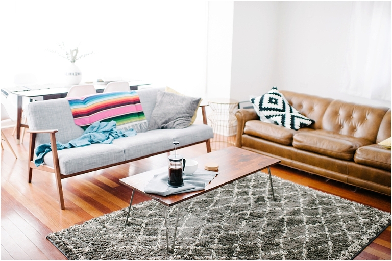 Jasmine Pulley Humboldt Park Apartment Living Room Tour Vintage Midcentury Modern Style -7