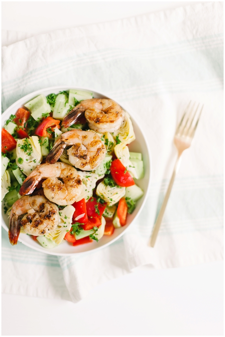 Grilled Prawn + Artichoke Salad-2