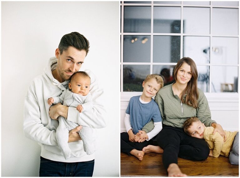 Chicago family in home photography session