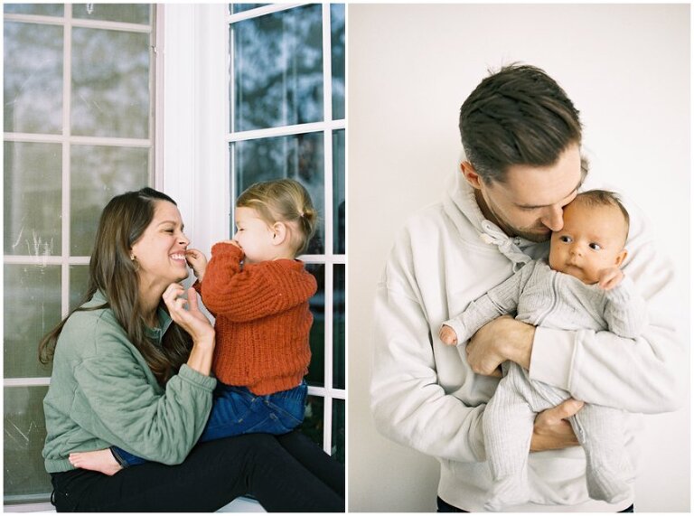 Chicago family in home photography session