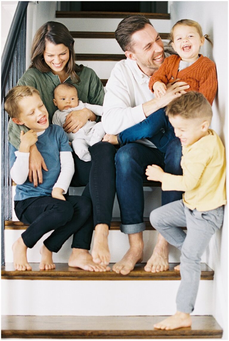 Chicago family in home photography session