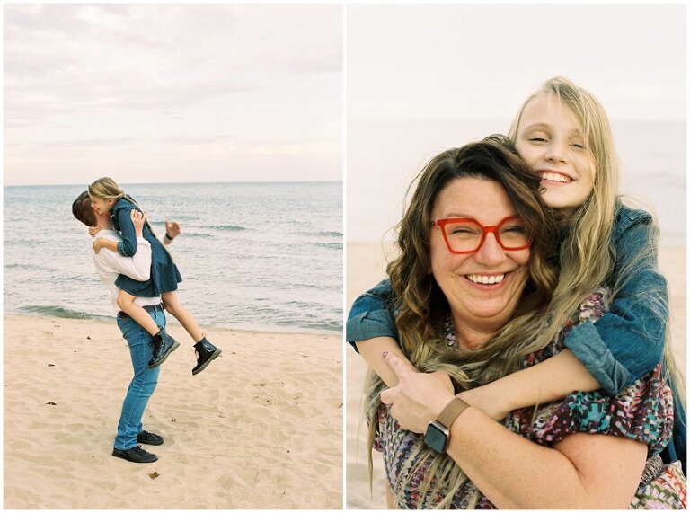 Evanston Beach, Chicago family lifestyle photography session