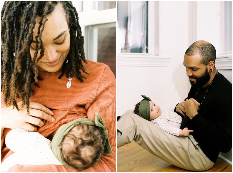Logan Square, Chicago family in home photography session