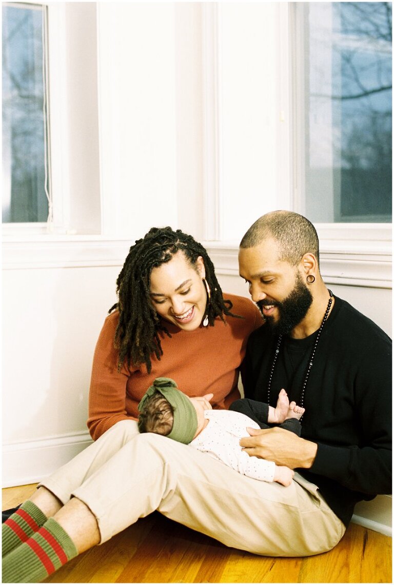 Logan Square, Chicago family in home photography session