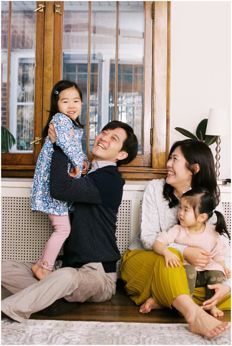 Albany Park, Chicago family in home photography session